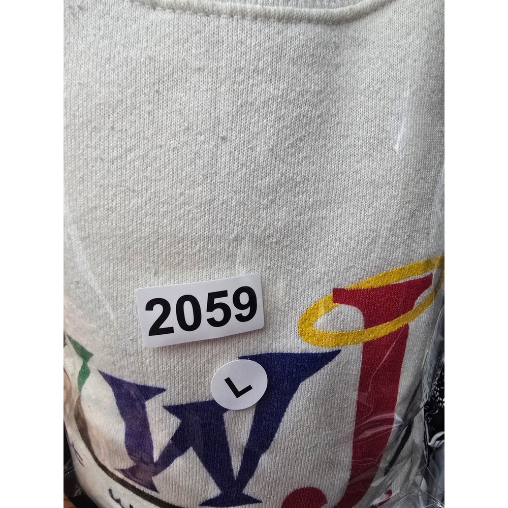 Vintage Tultex WWJD Sweatshirt Mens Large White What Would Jesus Do 90s USA Made - Picture 6 of 6